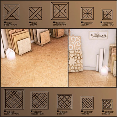 Exquisite Parquet Collection 3D model image 1 
