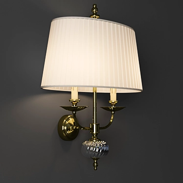 Exquisite Ascot Wall Sconce 3D model image 1 