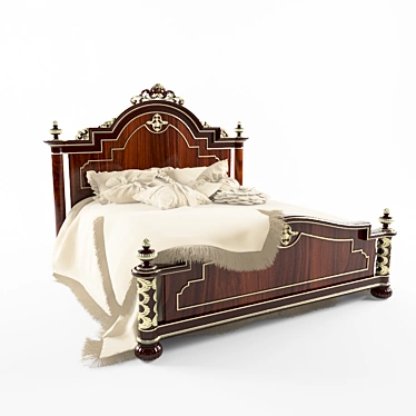 Riva Mobili Bed 3D model image 1 