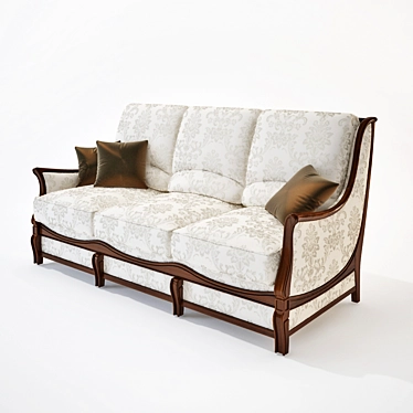 Custom Classic Sofa 3D model image 1 