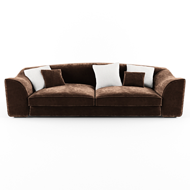 Title: Wimbledon Ego Leather Sofa 3D model image 1 