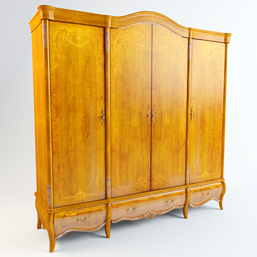 Antoinette Wardrobe - Real-life Inspired Model 3D model image 1 