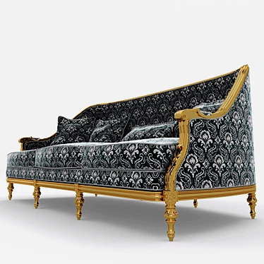 Elegant Marino Sofa by Angelo Cappellini 3D model image 1 