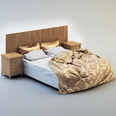 Eldorado King Bed, 180x210 cm 3D model image 1 