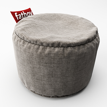 Taupe Fatboy Point Puff: 50cm Diameter 3D model image 1 