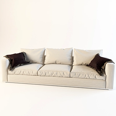 Sleek and Stylish B&B Italia Sofa 3D model image 1 