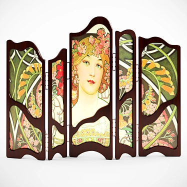 Decorative screen art nouveau