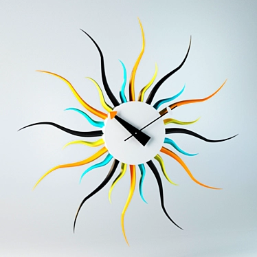 Modern Minimalist Wall Clock 3D model image 1 