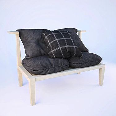 Outdoor Bench Sofa 3D model image 1 