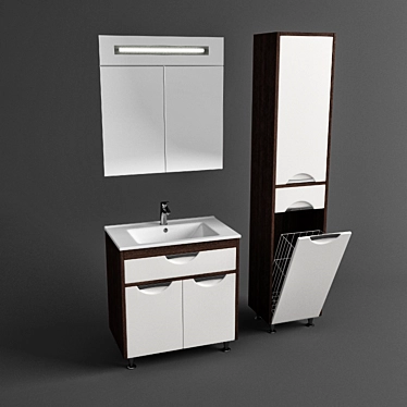 Bathroom cabinet Cocoa Brown