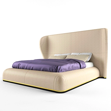 Elegant Marilu Bed by ORO 3D model image 1 