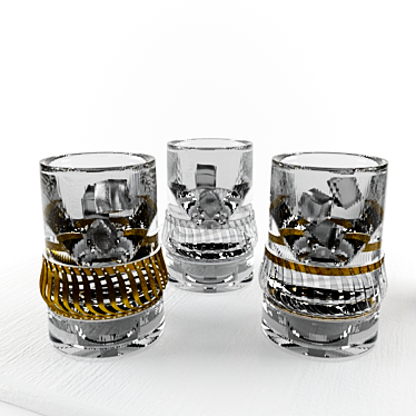 Elegant Glass with Stunning Textures 3D model image 1 