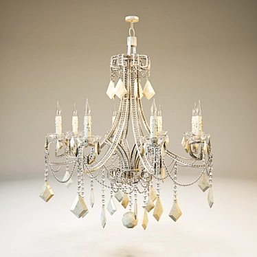 Elegant Bardot Chandelier: Timeless Luxury 3D model image 1 