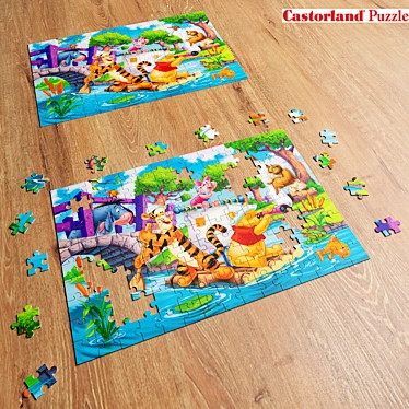 Winnie the Pooh Puzzle Set 3D model image 1 