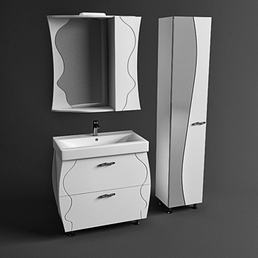 Bathroom cabinet Nero