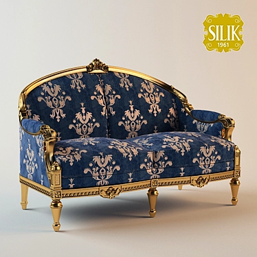 Silik Eros: Stylish Two-Seater Sofa 3D model image 1 