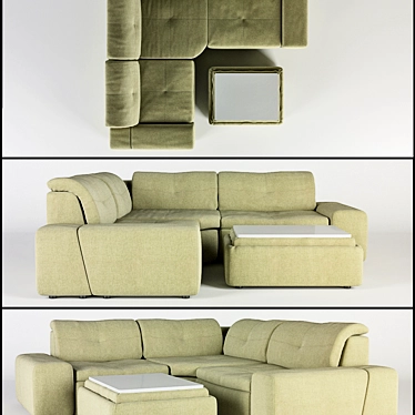 Modular Smile ROM Sofa 3D model image 1 