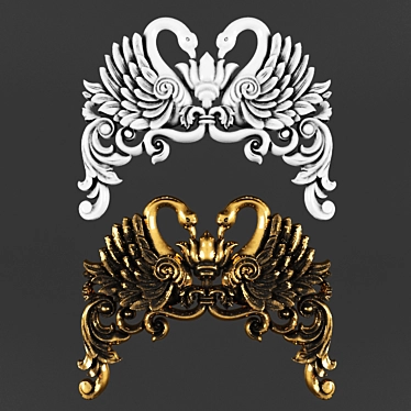 Elegant Fretwork Décor 3D model image 1 
