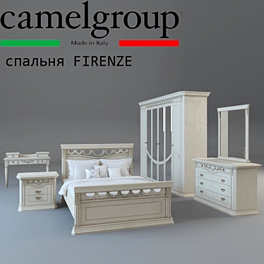 Luxury Italian Bedroom Furniture 3D model image 1 