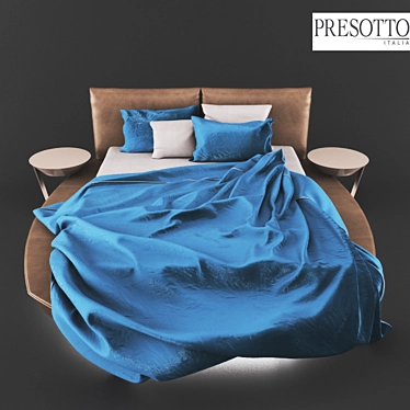 Presotto Zero Round Bed 3D model image 1 