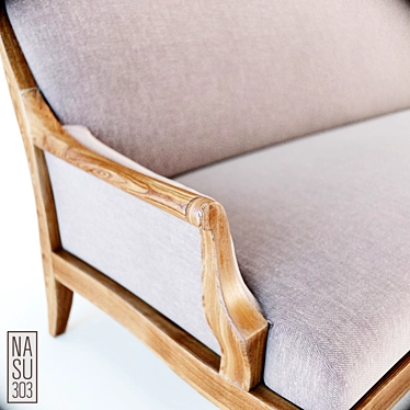 Contemporary NASU303 NAP Sofa 3D model image 1 