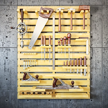 Carpenter's Tool Set 3D model image 1 