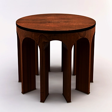  Retro Gaming Arcade Center Table 3D model image 1 