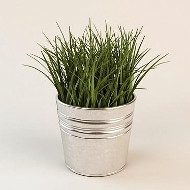 Faux Wheat Grass - Vibrant Greenery 3D model image 1 