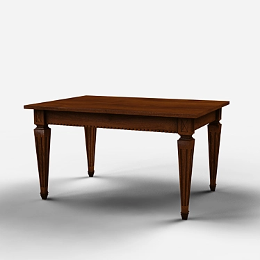 Verdi Luxury Dining Table: Elegant and Spacious 3D model image 1 