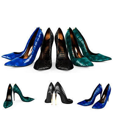 Elegant and Stylish: Loriblu Women's Shoes 3D model image 1 