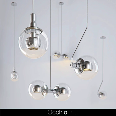 Suspended Luminaire: Occhio_Divo 3D model image 1 