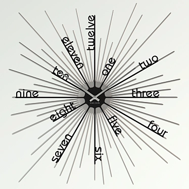 Modern Minimalist Wall Clock 3D model image 1 