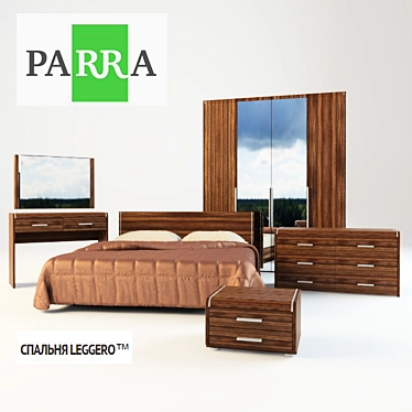 Elegant Parra Leggero Bedroom 3D model image 1 