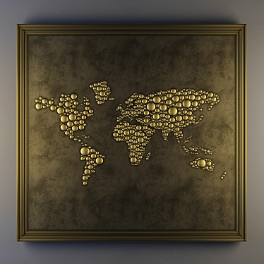 Global Frame Wall Decor 3D model image 1 