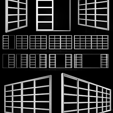 Sleek Sliding Doors for Modern Interiors 3D model image 1 