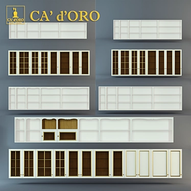 Fortuna Wall Cabinets - CA' d'Oro Design 3D model image 1 