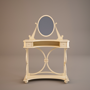 Elegant Volpi Norma Dressing Table 3D model image 1 