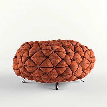 Elegant Puf Aqua Gallery 3D model image 1 