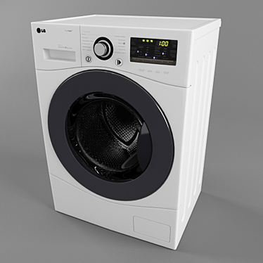 Title: LG F14B3PDS: Handcrafted Polygonal Washer 3D model image 1 