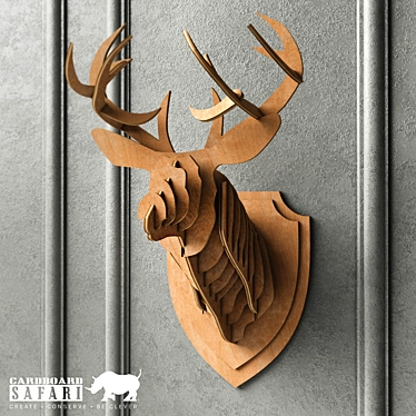 Nature-inspired Safari Deer Bust 3D model image 1 
