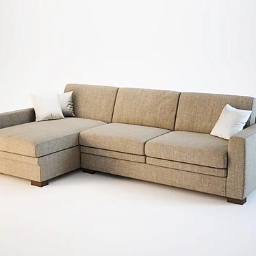 Modern Corner Sofa Alberto Kyoto 3D model image 1 