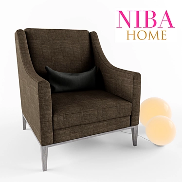 Nisi Berryman Mid-Century Chair 3D model image 1 