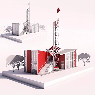 Melnikov Pavilion Model 3D model image 1 