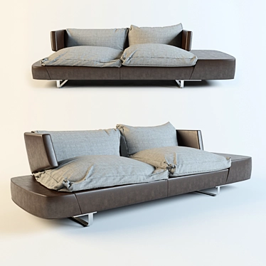 Natuzzi Opus Sofa - Modern Elegance 3D model image 1 