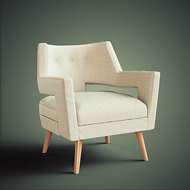 Edison Armchair: Stylish Seating from DwellStudio 3D model image 1 