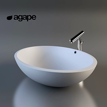 Agape SpoonXL+Square: Versatile Utensil for Every Meal 3D model image 1 