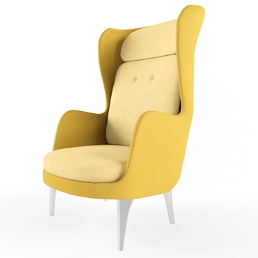 Elegant Scandinavian Armchair 3D model image 1 