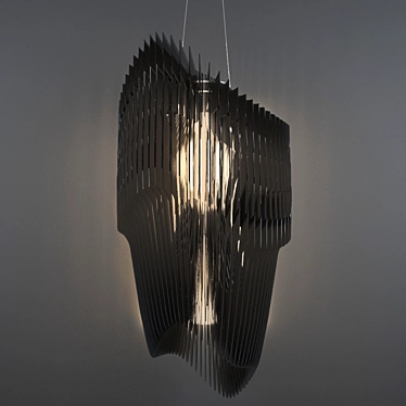 Avia Zaha Hadid Chandelier: Elegant Italian Design 3D model image 1 