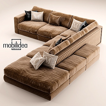 Title: Modern Thomas Sofa by Mobilidea 3D model image 1 