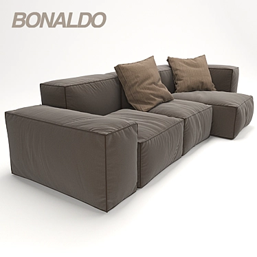 Bonaldo Sofa: Minimalist Elegance 3D model image 1 